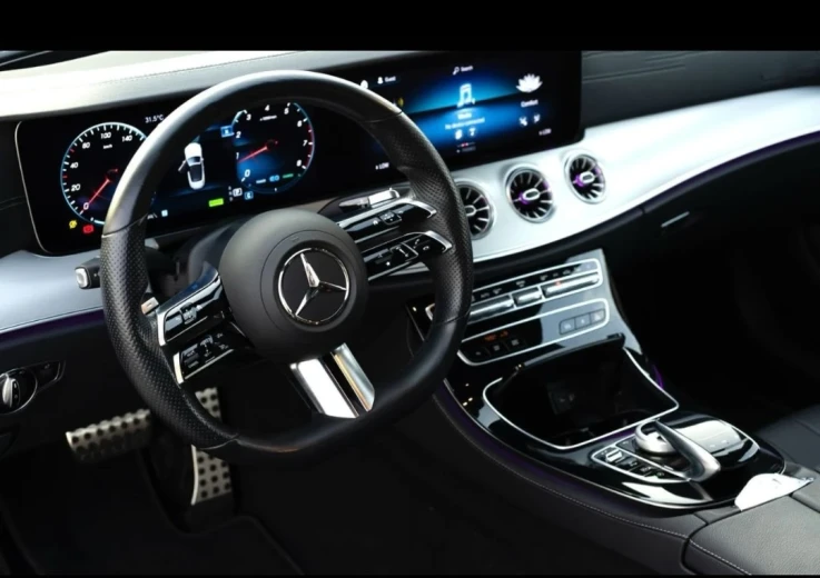Mercedes Benz E200 Convertible 2021 GRAY RENTAL IN DUBAI - undefined